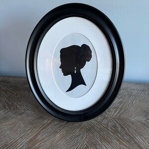 Black Silhouette Cameo Wall Art